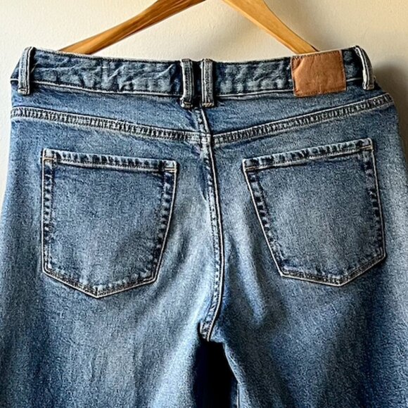 Zara MID RISE RELAXED FIT Z1975 JEANS Mid-blue - Excellent Condition - Picture 6 of 6